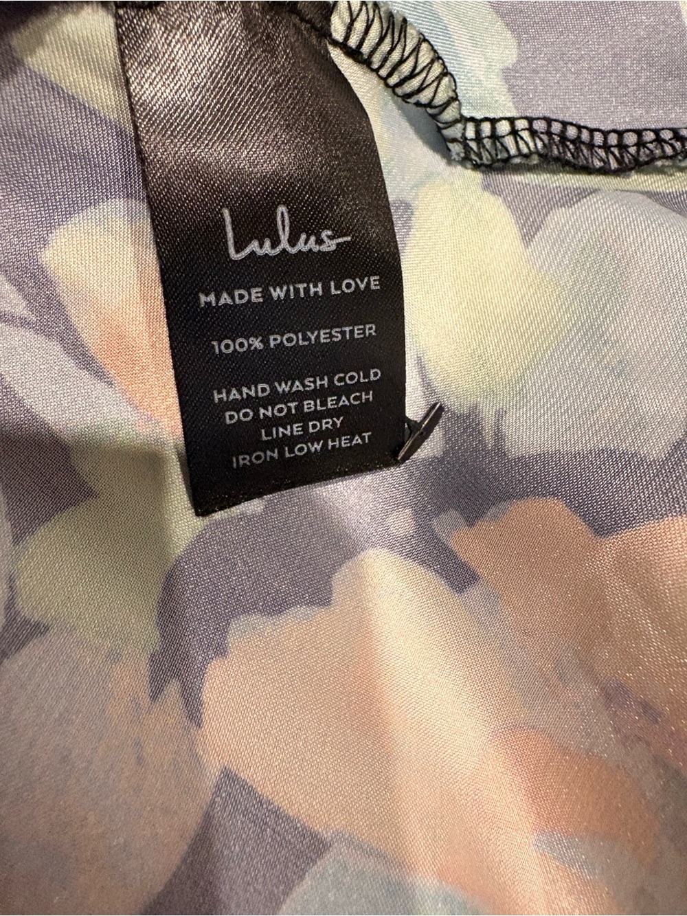 Lulus Nuliana Black Multi Floral Satin Backless Midi Dress size XL - Picture 12 of 13